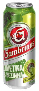 Gambrinus Limetka & Bezinka, plech 0,5l