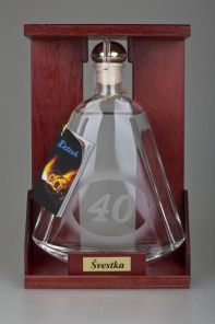 Jubilejní 40yo Caprce Švestka, lahev 0,35l