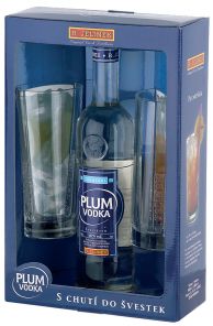 Plum Vodka + 2x sklo, lahev 0,5l