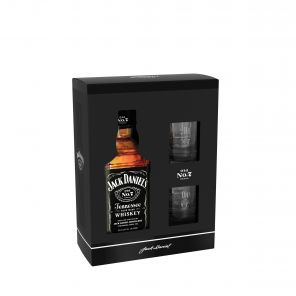 Jack Daniel´s + 2x sklo, lahev 0,7l