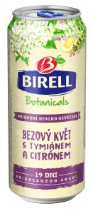 Birell Botanicals Bezový květ s Tymiánem a Citrónem, plech 0,4l
