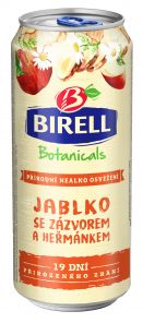 Birell Botanicals Jablko se Zázvorem a Heřmánkem, plech 0,4l