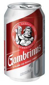 Gambrinus Originál 10, plechovka 0,33l