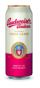 Pivo Budvar světlý ležák 0,5 l plech