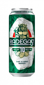 Radegast Rázná 10, plech 0,5l